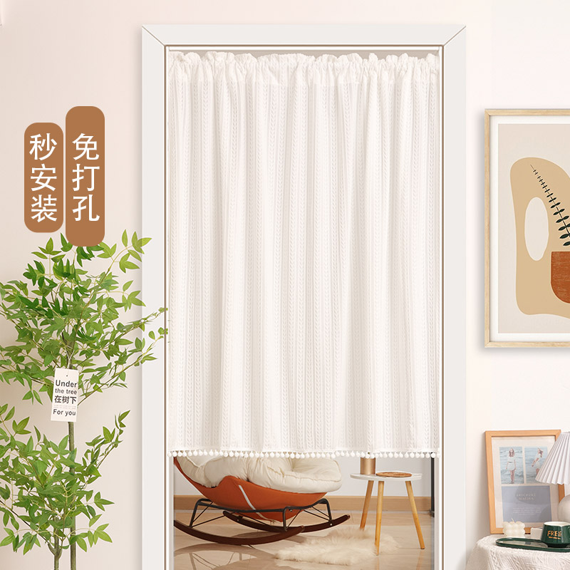 遮挡门帘小窗帘长半帘可订制