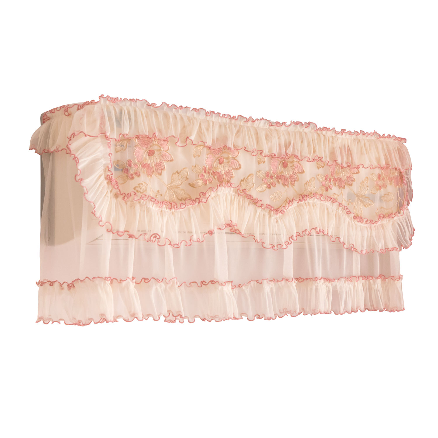 空调罩挂机罩田园蕾丝1P1.5P挂式空调套全包防尘罩 开机不取 包邮