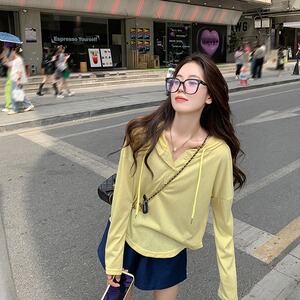 连帽长袖薄款冰丝T恤防晒罩衫2025夏季新款外穿宽松欧货洋气上衣