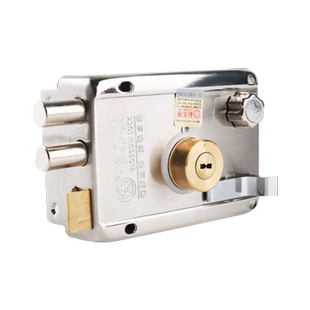 梅花锁木铁装防锯防暴力防盗防锈户内户外装门锁 超B级庭院大门锁