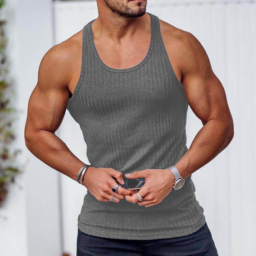 夏季男士紧身背心运动健身休闲透气舒适百搭修身外穿打底Top Tank