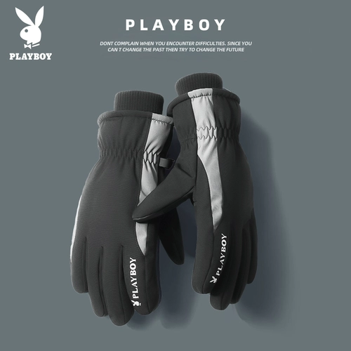 Playboy, мужские демисезонные удерживающие тепло электрические лыжные перчатки