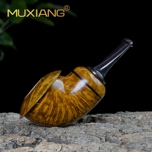 进口石楠木烟斗手工实木空腔小葫芦斗老式传统过滤男士专用具配件