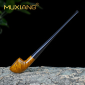 木香男士 过滤专用烟斗具马球斗 石楠木烟斗手工实木小号阅读斗老式