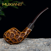 进口石楠木烟斗手工实木雕刻镂空橡果斗传统老式 专用烟具 过滤男士