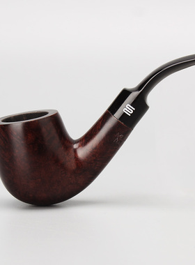 MUXIANG石楠木烟斗 口叼小号迷你斗手工斗经典男士弯斗 送十件套