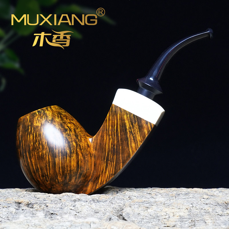 进口石楠木烟斗手工实木蛋蛋烟斗传统老式过滤专用男士烟斗具配件