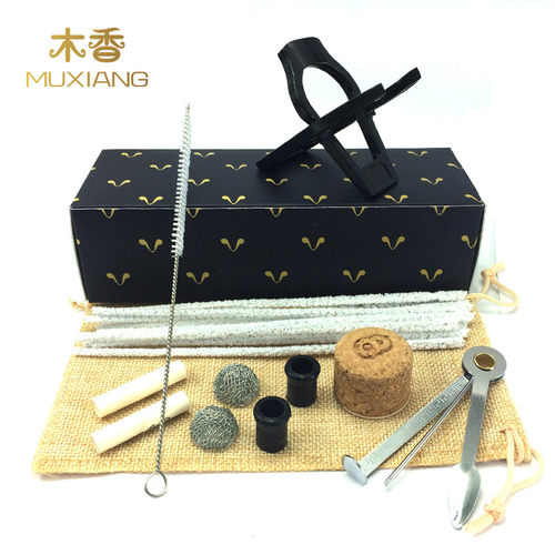 木香 烟斗基础配件十件套 实用烟斗配件套餐 通条 碳滤芯 烟刀等