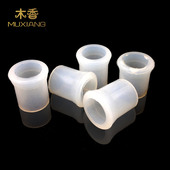 b9WA66Ae 橡胶烟斗咬嘴大号白色 木香 石楠木烟斗柄烟嘴保护套