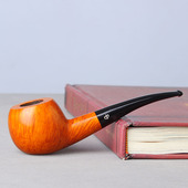 NewBee石楠木烟斗男士 传统过滤专用烟具配件 手工弯柄烟斗实木老式