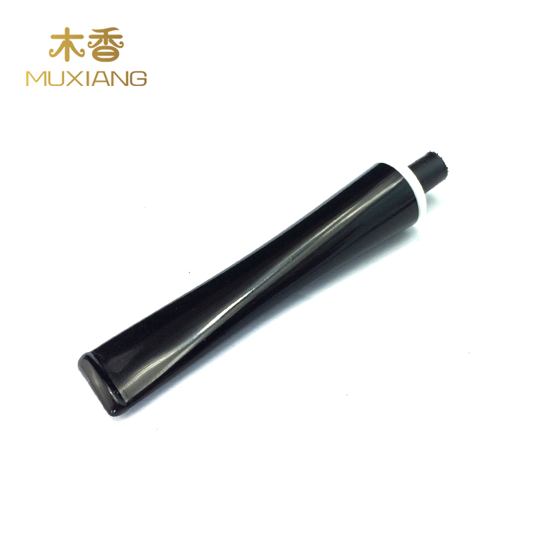 木香 石楠木手工烟斗烟嘴 烟斗咬嘴手工DIY配件 带白色装饰环烟嘴