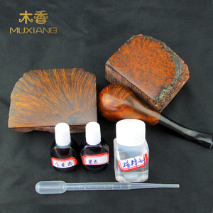 木香 虎皮色烟斗专用染色剂 黑色黄色稀释剂滴管 烟斗着色剂套装