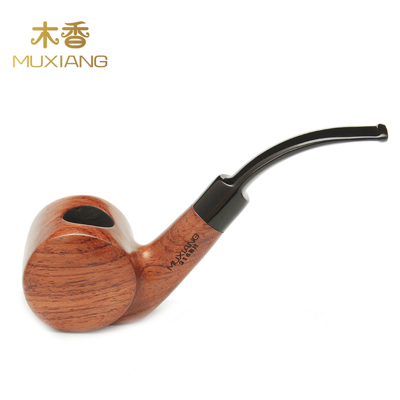 木香 花梨木自由式烟斗 个性桶型实木红木烟斗  手工9MM新手斗