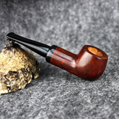 传统过滤男士 new bee石楠木烟斗手工实木直柄烟斗老式 专用烟斗具