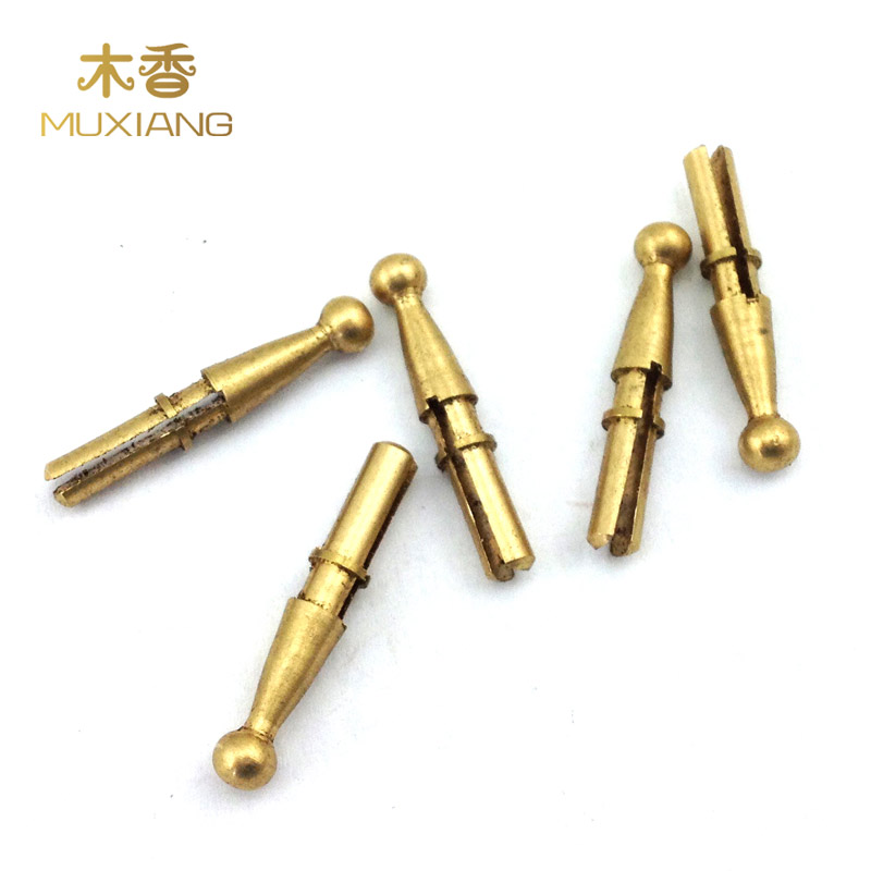 木香 加长铜色烟嘴滤芯 金色滤芯3.5-3.8mm烟嘴配件 金属过滤芯