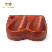 木香 烟斗烟具配件烟斗架 实木烟斗架子榉木2位烟斗架
