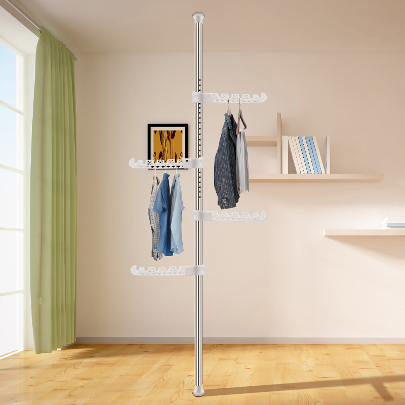 顶天立地晾衣架家用落地卧室内竖杆立伸缩杆阳台晾衣神器晒挂衣架|ruв категории получать отделка, прачечная/солнце/уход, земли/подъемная вешалка - от Buy2taobao.com для оказания профессиональной услуги покупки агента Taobao