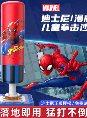 迪士尼儿童拳击沙袋家用沙包立式不倒翁练拳靶小孩跆拳道训练器材