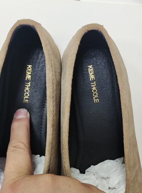 Kemeth  Coie新款全皮圆头芭蕾舞女鞋软软真皮休闲舒适懒人乐福鞋