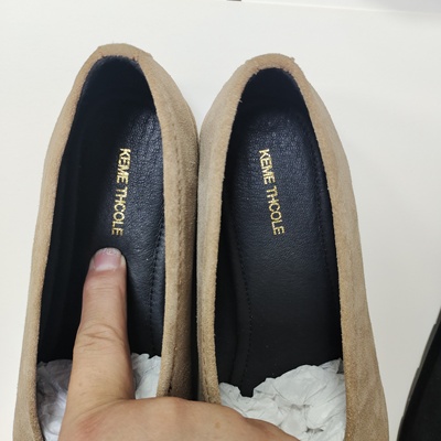 Kemeth  Coie新款全皮圆头芭蕾舞女鞋软软真皮休闲舒适懒人乐福鞋