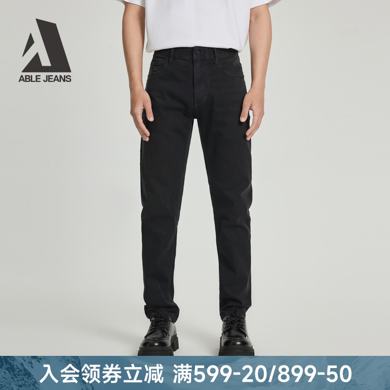 ABLEJEANS新款修身裤男士牛仔裤