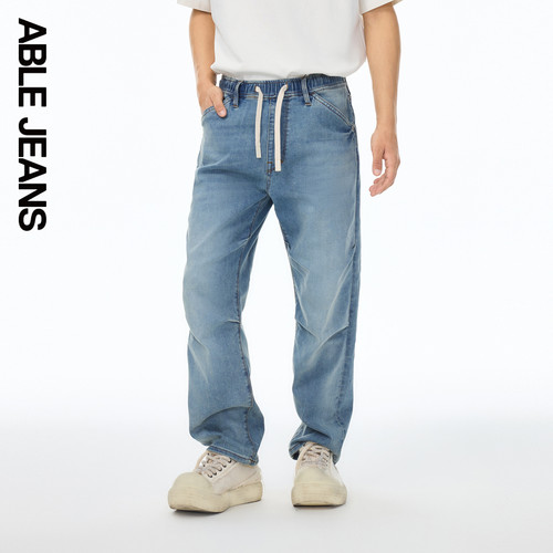 ABLEJEANS男士松紧腰牛仔裤