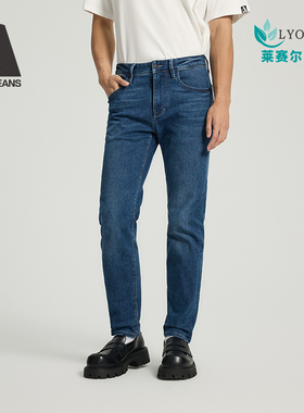ABLE JEANS【修身裤】2025新款经典水洗弹力修身小脚牛仔裤男
