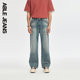 JEANS 潮流弹力牛仔裤 修身 春秋新款 ABLE 美式 直筒喇叭裤 男士