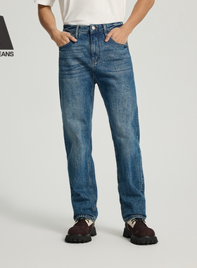 ABLE JEANS【直筒裤】秋冬新款男士美式通勤款式直筒裤牛仔裤