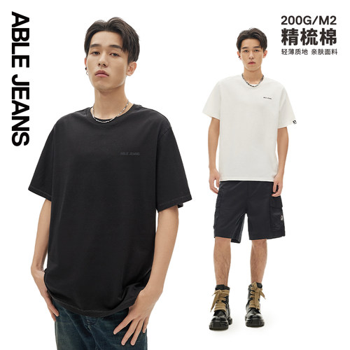 ABLEJEANS男士休闲舒适T恤