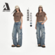 JEANS 宽松洗水牛仔裤 机能阔腿裤 新款 ABLE 工装 春夏季 女士经典