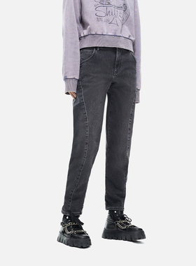 ABLE JEANS【香蕉裤】冬季新款女士潮流百搭休闲显瘦牛仔裤