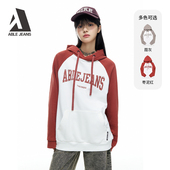 ABLE 复古连帽卫衣788186 宽松美式 JEANS冬季 新款