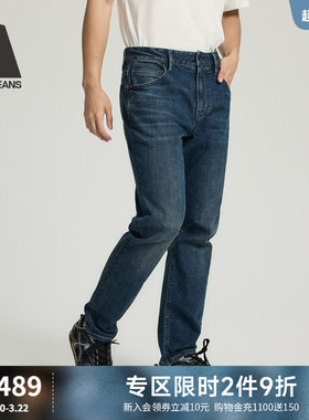 ABLE JEANS【大V裤】新款男士复古洗水弹力舒适锥形牛仔长裤