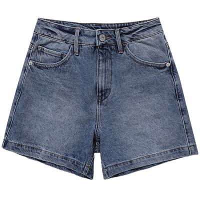 夏季牛仔短裤ABLEJEANS做旧高腰