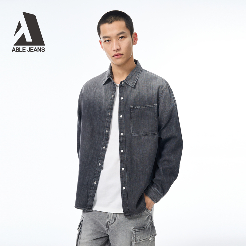 ABLE JEANS【都市工装衬衫】新款男士舒适都市工装长袖衬衫