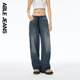 阔腿牛仔裤 ABLE 女 2025新款 女士多口袋工装 JEANS 机能阔腿裤