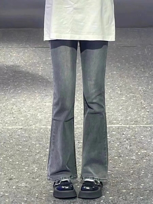 大码胖mm微喇裤子长裤