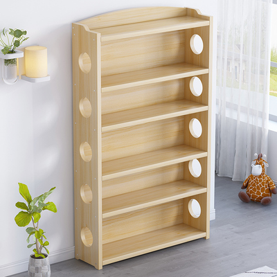 书架置物架落地靠墙m多层家用桌面上防尘实木书柜儿童简易收纳架