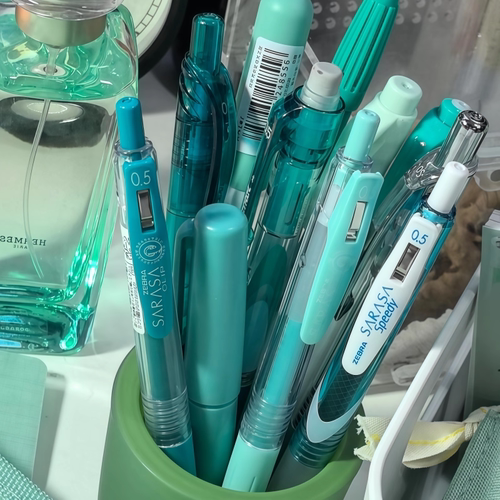 日本斑马JJ15中性笔彩色笔薄荷绿