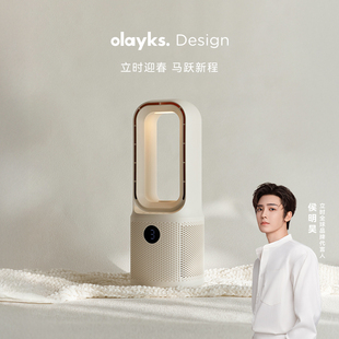 【政府补贴】olayks立时无叶风扇家用桌面小型台式摇头电风扇加湿