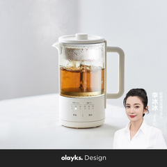 olayks欧莱克煮茶器喷淋式蒸汽黑白茶煮茶壶家用养生壶小型办公室