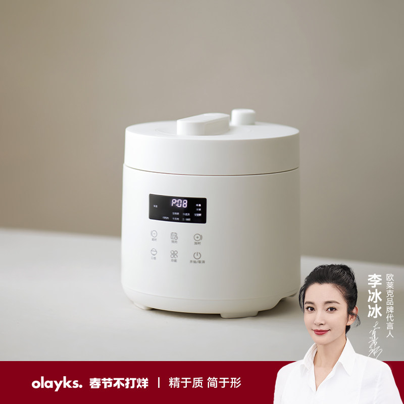 olayks欧莱克出口电压力锅家用2-3人自动2.5L小型迷你高压锅饭煲