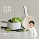 olayks立时小白锅电煮锅宿舍学生多功能小型电锅炒锅 行业首创