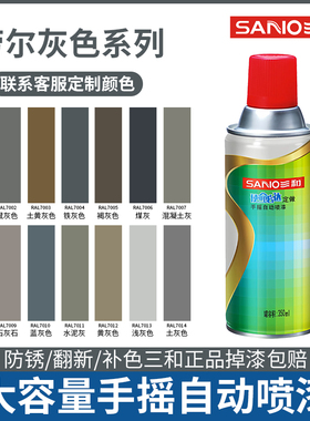 三和手摇自动喷漆劳尔灰色系RAL7000 7001 7002 7003 7004 防锈漆