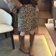 加绒复古豹纹A字毛呢半身裙女2025冬季 新款 欧货高腰包臀五分短裙