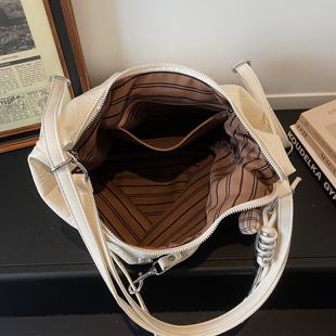 【有拉链暗袋】多种背法大容量单肩双肩包2026春新款潮百搭大包