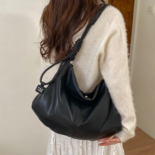 高级感大容量慵懒风hobo包托特包上班通勤包2026新款潮百搭单肩包