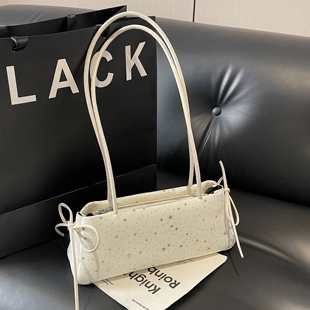 小众设计感洋气五角星法棍包腋下包2026春新款潮百搭单肩包布包