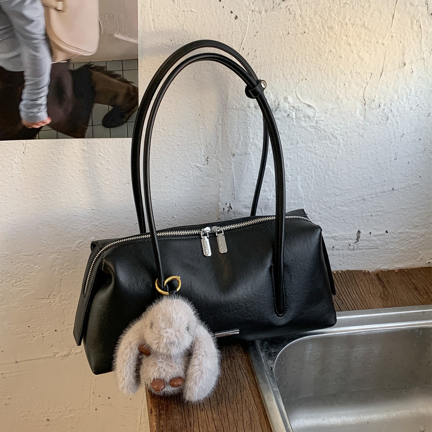 高级感ins大容量小众法棍包腋下包上班通勤包2026新款百搭单肩包,箱包皮具/热销女包/男包,腋下包,淘宝优惠券,粉丝福利购,淘宝优惠卷